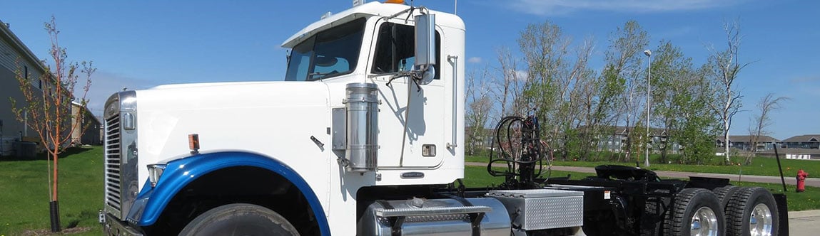 White Semi Truck